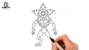 How To Draw Demogorgon Stranger Things - Tutorial