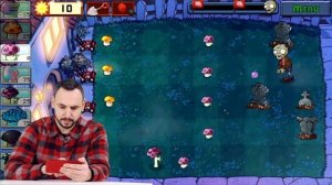 Папа РОБ играет в #РАСТЕНИЯ против #ЗОМБИ. НОЧНАЯ АТАКА ЗОМБИ! Plants vs. Zombies
