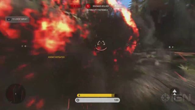 Speeder Bike Gameplay in Star Wars Battlefront at 1080p 60fps смотреть онлайн