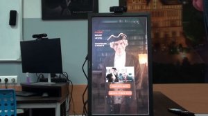 Работа стенда «Селфи с Кантом»