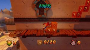 Crash Bandicoot 3 Level 7 Hang' Em High 100% ящиков и чистый камень / 100% boxes and clear gem
