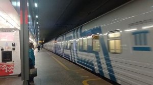 "На подземной станции" ЭП20-065 с частным поездом 007 "Таврия" на станции МЦК Площадь Гагарина