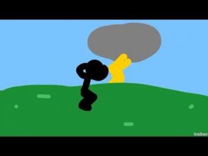 Чёрный и Красный  стикмен