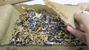 Деревянный фигурный пазл Woody Puzzles для взрослых и детей "Лесная сова" | Пазл головоломка