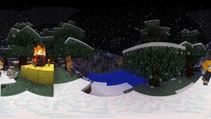 Catching SIREN HEADS New GIRLFRIEND! in 360/VR! - Minecraft VR Video