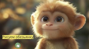 Маленькие художники: Рисуем Обезьянку- Детский образовательный мультфильм