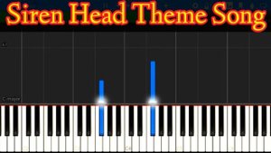 Siren Head Main Menu Theme (Easy Piano) | Mobile Piano | Siren Head Piano | Siren Head Theme Piano