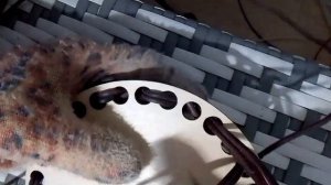 Оплетение фанерного донышка ЦЕПОЧКОЙ