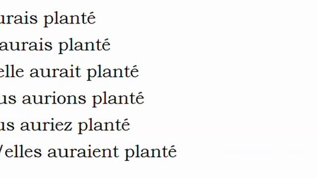 Изучение французского языка = Спряжение глаголов = Planter смотреть онлайн