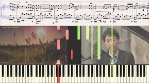 Yiruma - Kiss the Rain (75 % speed) (Ноты для фортепиано) (piano cover)