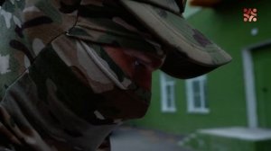 Добровольцы перед отправкой на боевое слаживание.