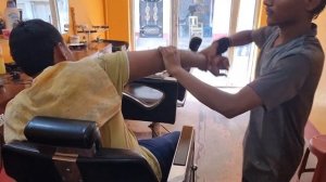 Indian Barber,New Street Barber Head Massage,Body Massage, Arm Massage ,Massage Therapy(Asmr)