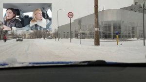 Экзаменационный маршрут в ГИБДД!!! Подготовка к экзамену по заснеженным дорогам Волгограда!