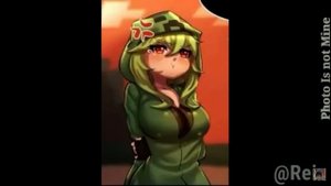 1 2 4 8 16 32 64 128 256 512 1024 2048 4096 8192 bits (creeper from Minecraft)