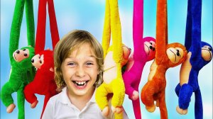 Five Kids monkeys Children's Songs and Videos by Lev