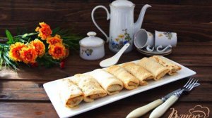 Блины фаршированные  мясом