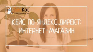 Кейс по Яндекс.Директ (интернет-магазин)