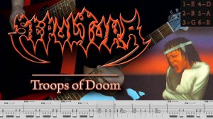 Sepultura - Troops of Doom (guitar cover playthrough tabs)