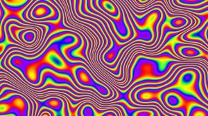 Neon Rainbow Patterns | Psychedelic Background Video Loop [1 Hour, 4K]