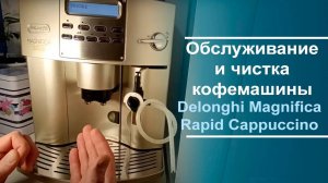 Обслуживание и чистка кофемашины Delonghi Magnifica Rapid Cappuccino.