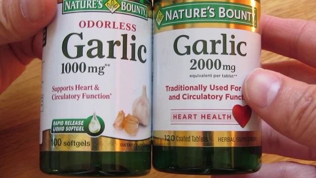Natures Bounty Garlic Pills | Soft Gels vs Tablet смотреть онлайн