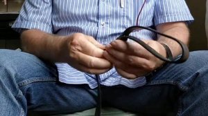 Mend or make a leather dog lead.