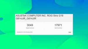 Обзор игрового ноутбука ASUS ROG Strix G18 G814JIR-N6055