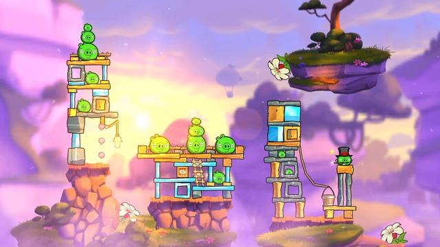 Angry Birds 2: hard level 1149 (Cobalt Plateaus/ Twin Beaks)- use support card смотреть онлайн