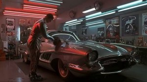 RetroFuture 1950s Garage: Glamour, Chrome, and Latex | AI Video by Midjourney & Hailuo AI Video