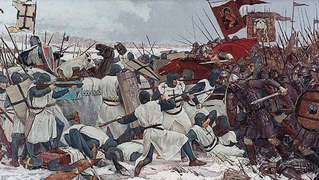 Александр Невский.  Ледовое побоище