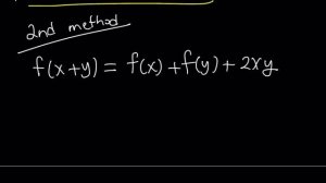 A Nice Functional Equation [f(x+y)=f(x)+f(y)+2xy]