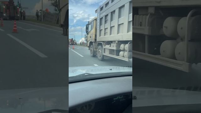 В Искитимском районе большегруз слетел в кювет и перевернулся