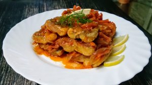 Закуска. Рыба под маринадом. Не остановиться как вкусно и просто!