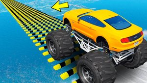 СМОЖЕТ ЛИ ГИГАНТСКИЙ БИГФУТ ФОРД МУСТАНГ ПРОЕХАТЬ ЛЕЖАЧИЕ ПОЛИЦЕЙСКИЕ в ГТА 5 МОДЫ - ЭКСПЕРИМЕНТЫ