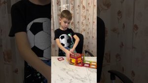 стиральная машинка из магнитного конструктора