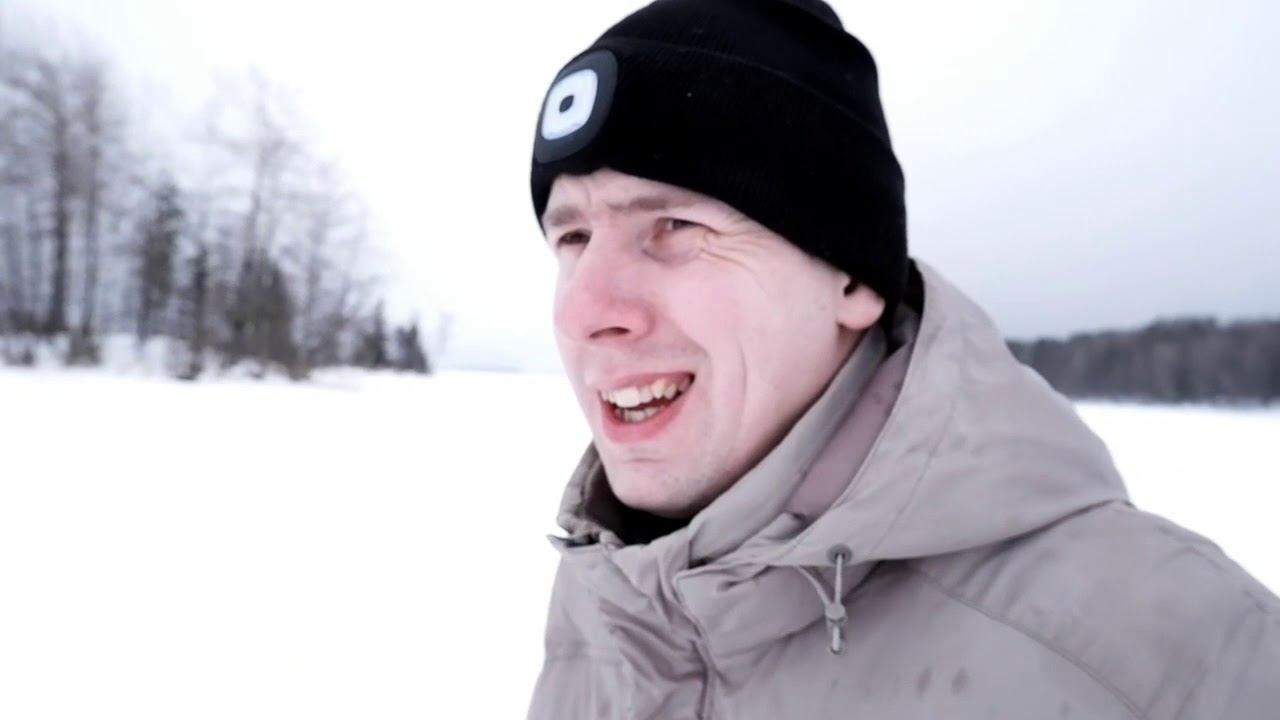 Ловлю живцов для самоловок. Окуньки на блесенку и мормышку. Расставляю самоловки. Лыжи из СССР смотреть онлайн