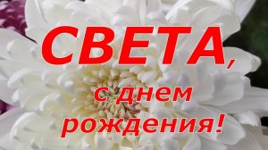 СВЕТА, С ДНЕМ РОЖДЕНИЯ