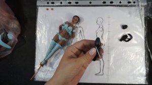 Эротическая фигурка Жасмин. Jasmine Pin-Up figurine.