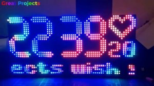 ESP32 64x32 RGB Led Matrix DHT11 SD Card RTC DS1307