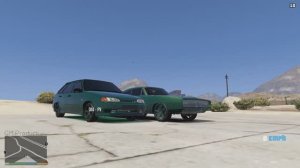 Muscle car Dodge Charger FF7 vs VAZ 2114 не обычная гонка в GTA 5,