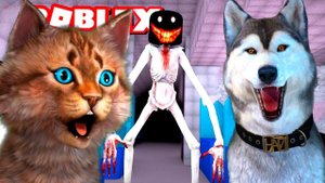 ЛАГЕРЬ САМОЛЕТ с КАПИТАНОМ СОБАКОЙ ХАСКИ В ROBLOX / РОБЛОКС ИСТОРИИ С ЛАГЕРЯ