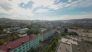 Материалы для документального фильма. Съёмка в ветреный день.