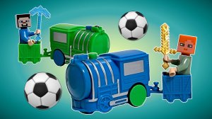 МУЛЬТИКИ ПРО ПАРОВОЗИКИ Веселые паровозики играют в футбол / Игра 4