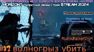 Horizon 2 запретный запад RustikStalkerDron Stream Стрим 2024 полное прохождение #17 волногрыз убить