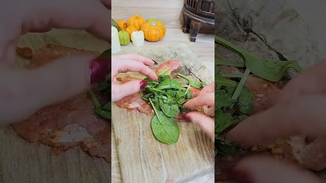 Сочные рулетики ⤵️#рулетикиизмяса #мясныерулетики #рулетики #рулетикисошпинатом #рецепт #юля