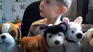 Детское развивающее видео. Игрушки собаки.