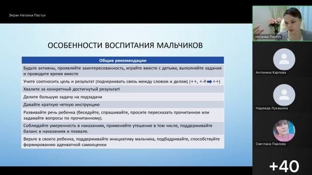 Воспитание мальчиков ( Психолог)