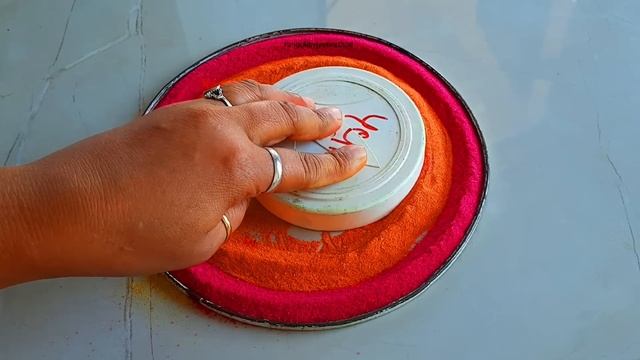#1808 Satisfying video | sand art diwali rangoli design | Navratri rangoli design
