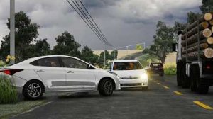 Real Car Crashes in BeamNg Drive #1