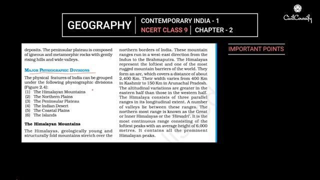 Physical Features of India, NCERT CLASS 9, Chapter 2 - GEOGRAPHY explained смотреть онлайн